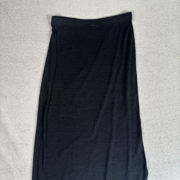 Tr Bentley Maxi Skirt Women’s Size Medium Black Stretch Y2K 90s Whimsy Goth - Picture 9 of 10